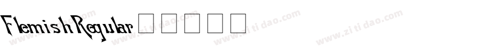 Flemish Regular字体转换